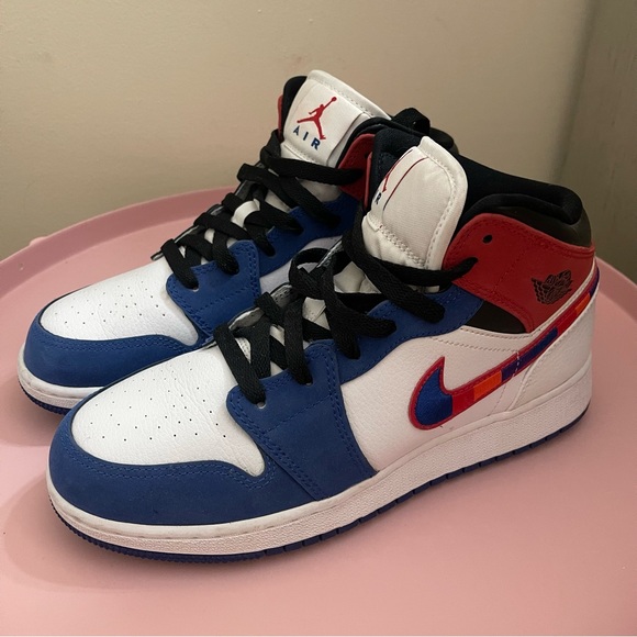 Air Jordan 1 Mid SE PS 'Multicolored Swoosh' - Picture 1 of 5